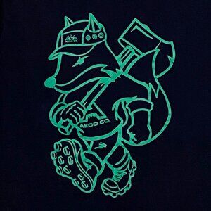 Akoo Lumberjack Fox T-Shirt L Blue